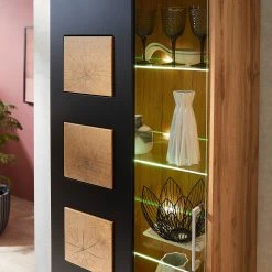 Loftscape Wohnwand Belloc II (5-teilig) - Inkl. Beleuchtung - Matt Schwarz / Eiche Dekor 24 Loftscape Wohnwand Belloc II (5-teilig) - Inkl. Beleuchtung - Matt Schwarz / Eiche Dekor -WOHNZIMMERMÖBEL Verkäufe 1000281314 210720 14014200035 DETAILS P000000001000281314