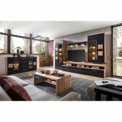 Loftscape Wohnwand Belloc II (5-teilig) - Inkl. Beleuchtung - Matt Schwarz / Eiche Dekor 15 Loftscape Wohnwand Belloc II (5-teilig) - Inkl. Beleuchtung - Matt Schwarz / Eiche Dekor -WOHNZIMMERMÖBEL Verkäufe 1000281314 210727 12553600003 MOOD DETAILS P000000001000281314 mood