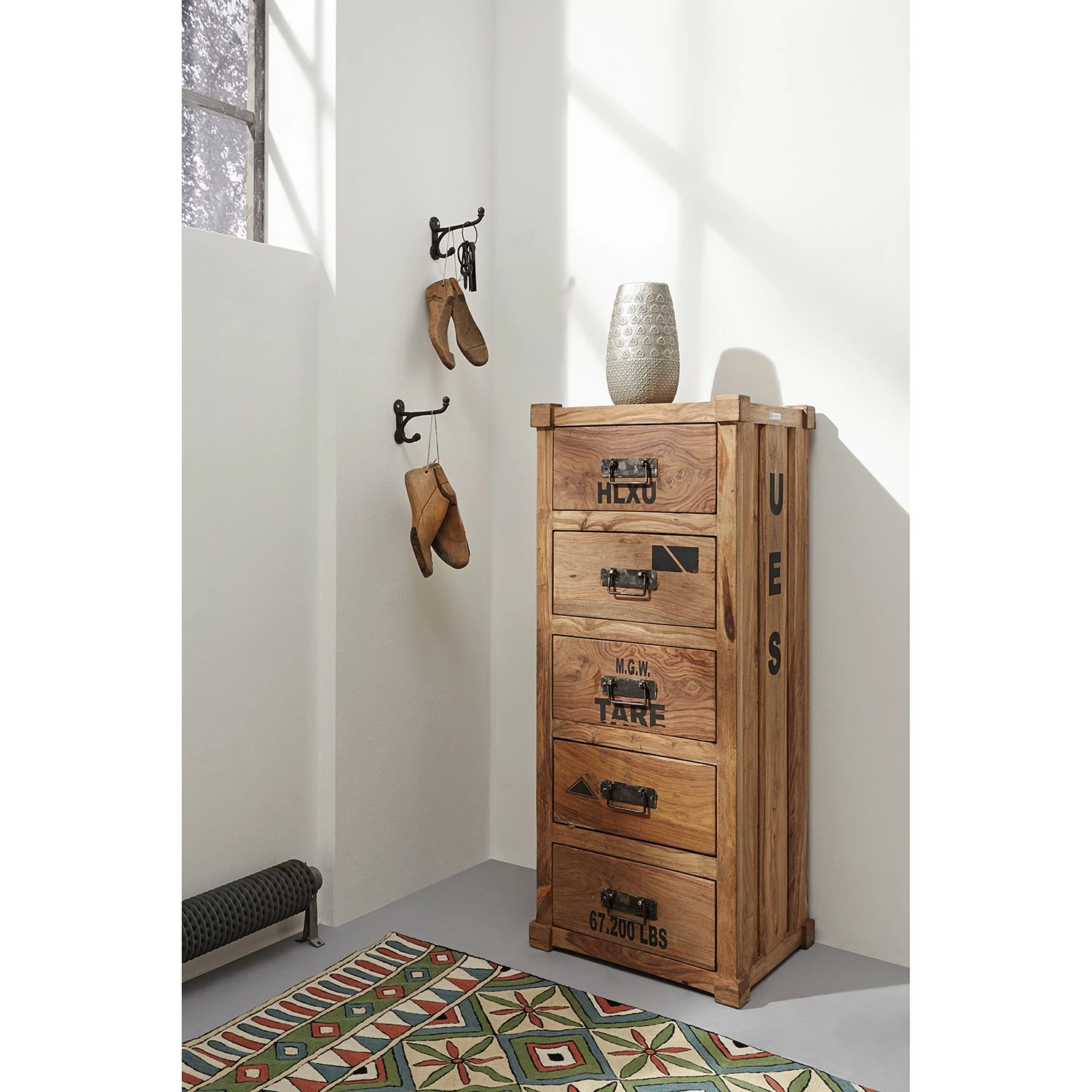 Wolf-Möbel Kommode Container III - Sheesham 3 Wolf-Möbel Kommode Container III - Sheesham – Bild 3