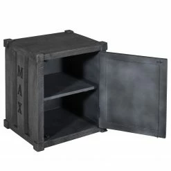 Wolf-Möbel Nachtkommode Container II - Akazie Grau -WOHNZIMMERMÖBEL Verkäufe 1000281789 220223 030 DETAILS P000000001000281789