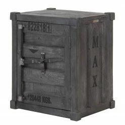 Wolf-Möbel Nachtkommode Container II - Akazie Grau