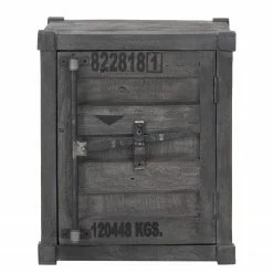 Wolf-Möbel Nachtkommode Container II - Akazie Grau -WOHNZIMMERMÖBEL Verkäufe 1000281789 220616 030 DETAILS P000000001000281789