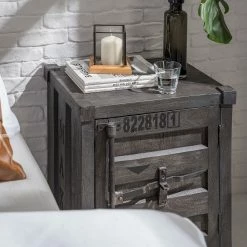 Wolf-Möbel Nachtkommode Container II - Akazie Grau -WOHNZIMMERMÖBEL Verkäufe 1000281789 220728 021 MOOD DETAILS P000000001000281789 mood