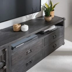 Wolf-Möbel TV-Lowboard Container II - Akazie Grau -WOHNZIMMERMÖBEL Verkäufe 1000281791 220621 022 MOOD DETAILS P000000001000281791 mood