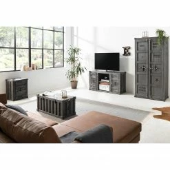 Wolf-Möbel TV-Lowboard Container I - Akazie massiv - Akazie Grau -WOHNZIMMERMÖBEL Verkäufe 1000281798 220621 021 MOOD DETAILS P000000001000281798 mood