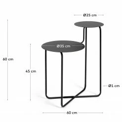 Loftscape Beistelltisch Vetla - Metall - Schwarz -WOHNZIMMERMÖBEL Verkäufe 1000282684 210729 06153000013 SKETCH DETAILS P000000001000282684 sketch