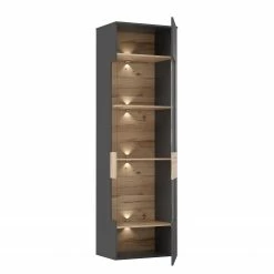 Loftscape Standvitrine Corey - Inkl. Beleuchtung - Eiche Dekor / Grau - Türanschlag rechts 10 Loftscape Standvitrine Corey - Inkl. Beleuchtung - Eiche Dekor / Grau - Türanschlag rechts -WOHNZIMMERMÖBEL Verkäufe 1000282738 211109 14434900074 DETAILS P000000001000282738