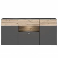 Loftscape Sideboard Corey - Inkl. Beleuchtung - Eiche Dekor / Grau -WOHNZIMMERMÖBEL Verkäufe 1000282740 211109 14435000071 DETAILS P000000001000282740