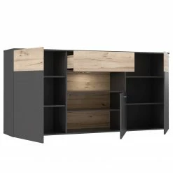 Loftscape Sideboard Corey - Inkl. Beleuchtung - Eiche Dekor / Grau -WOHNZIMMERMÖBEL Verkäufe 1000282740 211109 14435000089 DETAILS P000000001000282740
