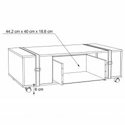 Red Living Couchtisch Weta - Altholz Dekor / Schwarz -WOHNZIMMERMÖBEL Verkäufe 1000282757 211124 133514000525 SKETCH DETAILS P000000001000282757 sketch
