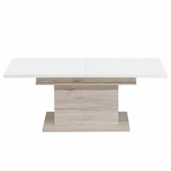 Loftscape Couchtisch Sander - Hochglanz Weiß / Sandeiche Dekor -WOHNZIMMERMÖBEL Verkäufe 1000282760 211124 13351400095 DETAILS P000000001000282760