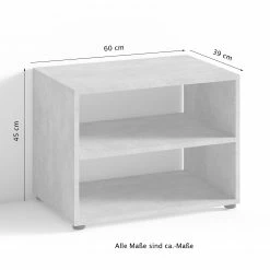 Fredriks TV-Rack Grainland - Weiß - Breite: 60 cm 9 Fredriks TV-Rack Grainland - Weiß - Breite: 60 cm -WOHNZIMMERMÖBEL Verkäufe 1000283832 210805 14243500077 SKETCH DETAILS P000000001000283832 sketch
