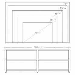 Red Living TV-Rack Copake I - Braun - Breite: 160 cm -WOHNZIMMERMÖBEL Verkäufe 1000283930 210810 15023700037 SKETCH DETAILS P000000001000283930 sketch