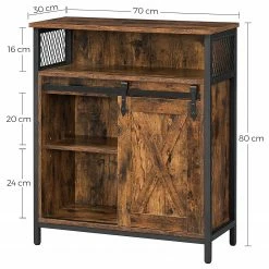 Red Living Kommode Hazlet I - Braun / Schwarz -WOHNZIMMERMÖBEL Verkäufe 1000283936 210810 15023700054 SKETCH DETAILS P000000001000283936 sketch