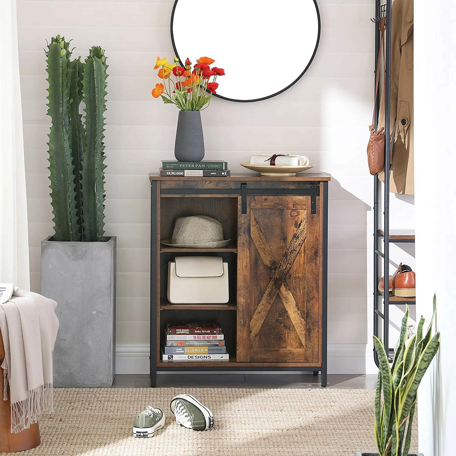 Red Living Kommode Hazlet III - Braun / Schwarz 2 Red Living Kommode Hazlet III - Braun / Schwarz – Bild 2