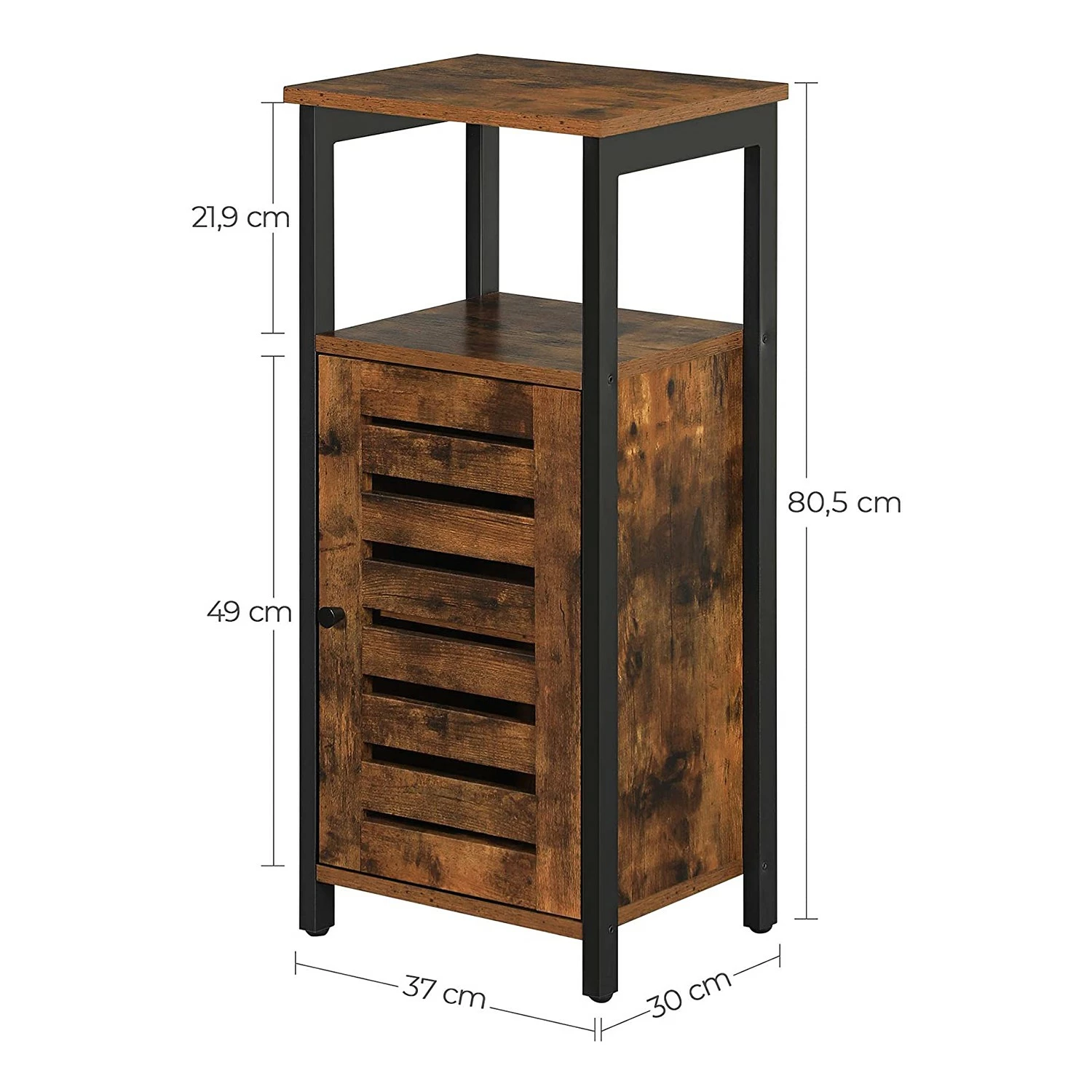 Red Living Beistelltisch Condover IV - Braun / Schwarz 7 Red Living Beistelltisch Condover IV - Braun / Schwarz – Bild 7