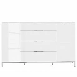 Maja Möbel Sideboard Trend - Glas - Hochglanz Weiß / Chrom 10 Maja Möbel Sideboard Trend - Glas - Hochglanz Weiß / Chrom -WOHNZIMMERMÖBEL Verkäufe 1000284207 210804 14342400011 DETAILS P000000001000284207