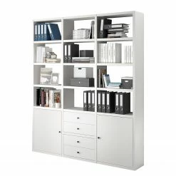 Fredriks Aktenregal-Kombination Emporio V - Lack Weiß