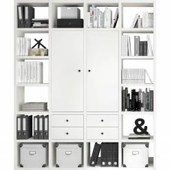 Fredriks Aktenregal-Kombination Emporio - Lack Weiß -WOHNZIMMERMÖBEL Verkäufe 1000284223 211012 16544700085 DETAILS P000000001000284223