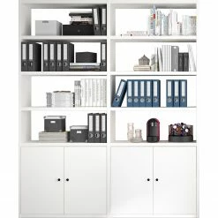 Fredriks Aktenregal-Kombination Emporio II - Lack Weiß -WOHNZIMMERMÖBEL Verkäufe 1000284225 211012 16544700094 DETAILS P000000001000284225