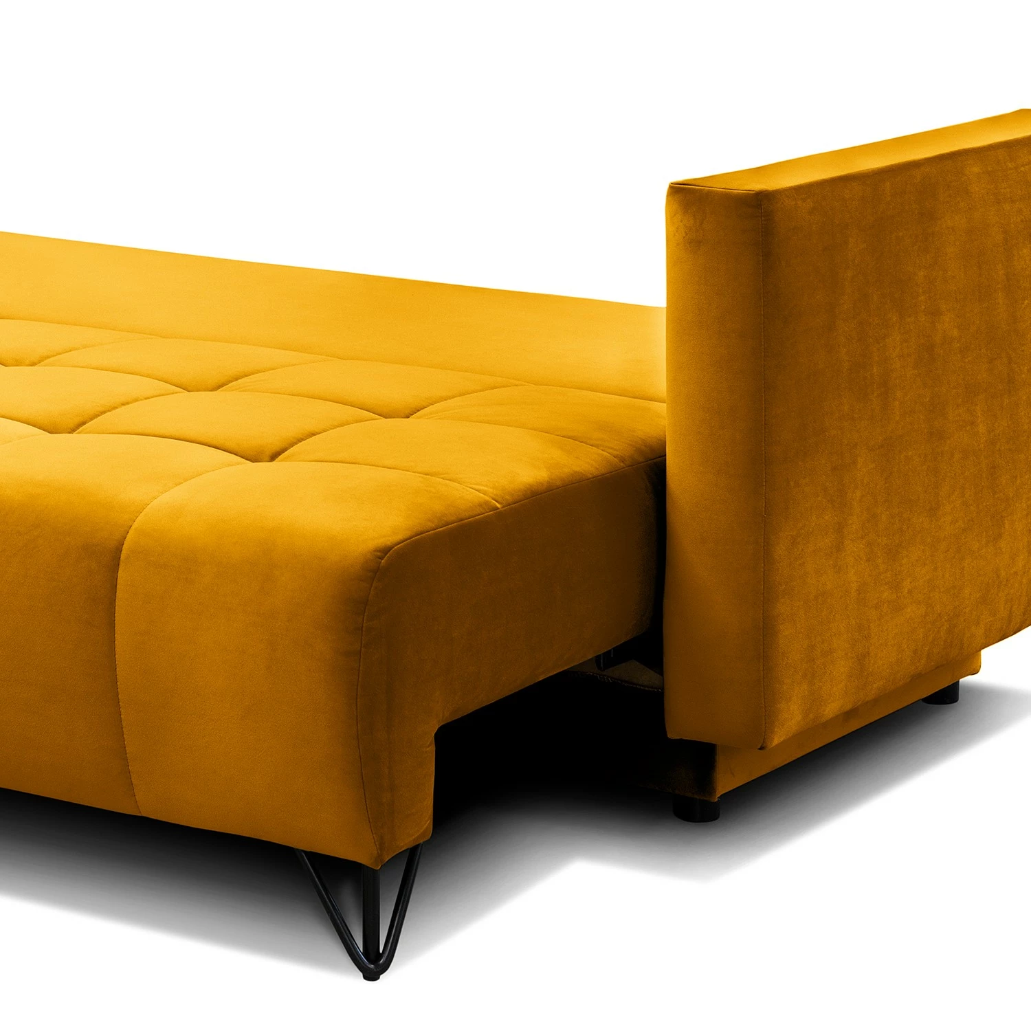 Loftscape Schlafsofa Bristol - Samt - Samt Ravi: Senfgelb 7 Loftscape Schlafsofa Bristol - Samt - Samt Ravi: Senfgelb – Bild 7