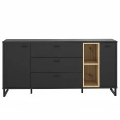 Loftscape Sideboard Mazzo - Schwarz / Eiche Artisan Dekor -WOHNZIMMERMÖBEL Verkäufe 1000285799 210819 12212500044 DETAILS P000000001000285799