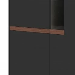 GWINNER Highboard Calea II - Matt Anthrazit / Nussbaum - Ohne Beleuchtung 6 GWINNER Highboard Calea II - Matt Anthrazit / Nussbaum - Ohne Beleuchtung -WOHNZIMMERMÖBEL Verkäufe 1000285826 211117 160124000100 DETAILS P000000001000285826