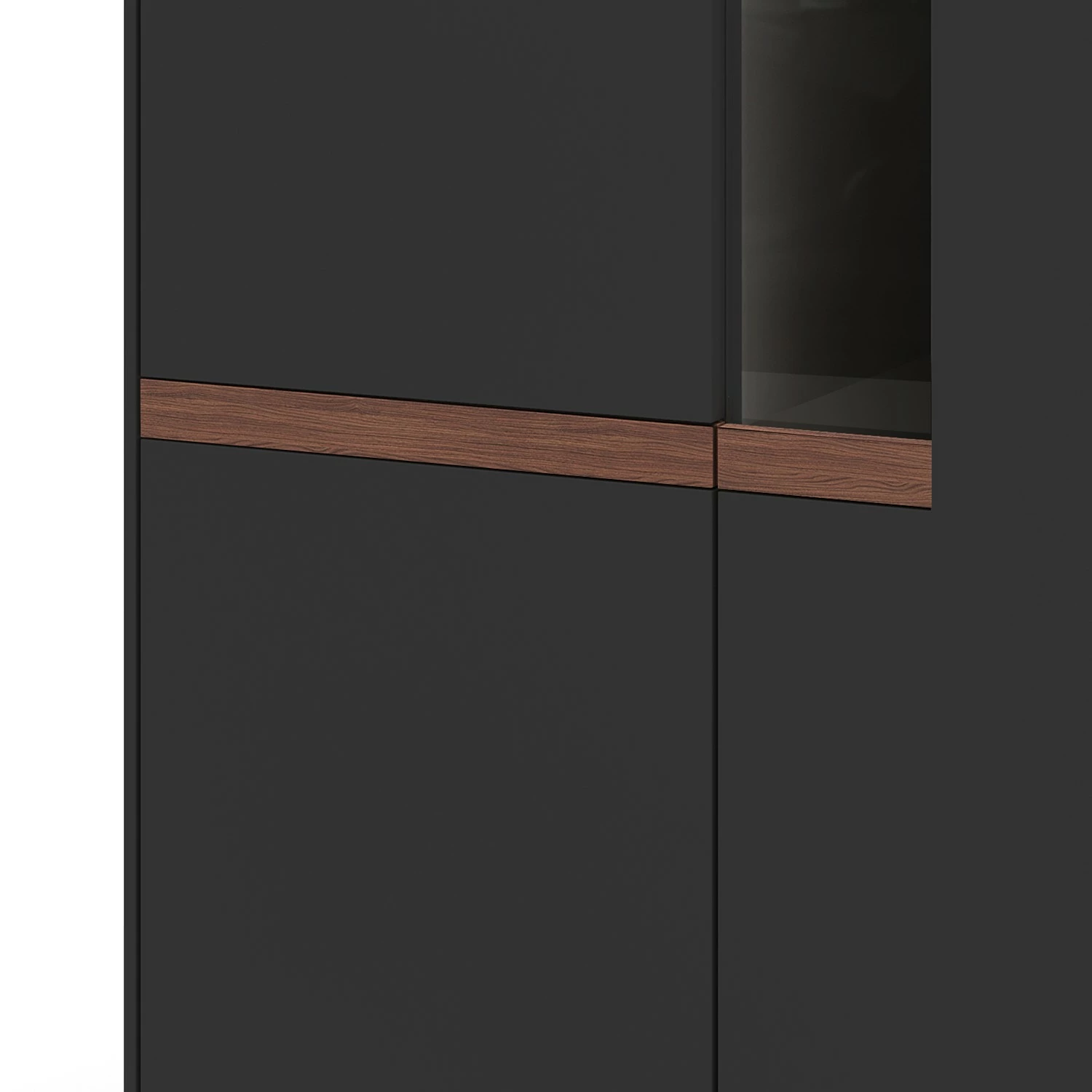 GWINNER Highboard Calea II - Matt Anthrazit / Nussbaum - Ohne Beleuchtung 3 GWINNER Highboard Calea II - Matt Anthrazit / Nussbaum - Ohne Beleuchtung – Bild 3