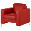 Fredriks Sessel Lampone - Echtleder - Rot