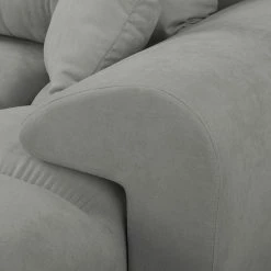 Loftscape Ecksofa Alport - Microfaser - Microfaser Enza: Grau - Longchair beidseitig montierbar -WOHNZIMMERMÖBEL Verkäufe 1000287546 210831 12390200041 DETAILS P000000001000287546