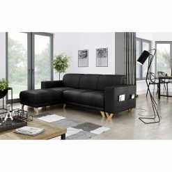 Norrwood Ecksofa Coulter - Microfaser Cadis: Schwarz -WOHNZIMMERMÖBEL Verkäufe 1000287570 210910 11432700131 MOOD DETAILS P000000001000287570 mood