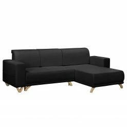 Norrwood Ecksofa Coulter - Microfaser Cadis: Schwarz -WOHNZIMMERMÖBEL Verkäufe 1000287570 210910 11432700134 DETAILS P000000001000287570
