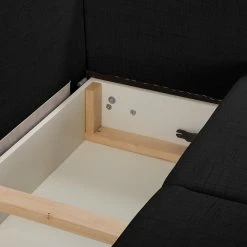 Norrwood Ecksofa Coulter - Microfaser Cadis: Schwarz -WOHNZIMMERMÖBEL Verkäufe 1000287570 210910 11432700149 DETAILS P000000001000287570