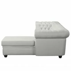 Ecksofa Dormir - Webstoff Sogol: Lichtgrau - Breite: 265 cm - Ottomane davorstehend rechts -WOHNZIMMERMÖBEL Verkäufe 1000287625 210910 11435400732 DETAILS P000000001000287625