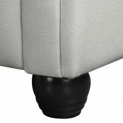 Ecksofa Dormir - Webstoff Sogol: Lichtgrau - Breite: 265 cm - Ottomane davorstehend rechts -WOHNZIMMERMÖBEL Verkäufe 1000287625 210910 11435400740 DETAILS P000000001000287625