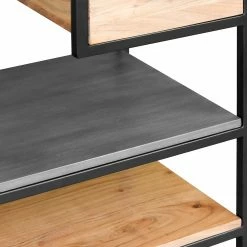 Ars manufacti Regal Conjo II - Akazie massiv / Eisen - Akazie / Schwarz -WOHNZIMMERMÖBEL Verkäufe 1000287810 220517 034 DETAILS P000000001000287810