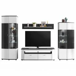 Loftscape Wohnwand Intento I (4-teilig) - Hochglanz Weiß / Anthrazit 26 Loftscape Wohnwand Intento I (4-teilig) - Hochglanz Weiß / Anthrazit -WOHNZIMMERMÖBEL Verkäufe 1000288189 210827 12095800075 DETAILS P000000001000288189