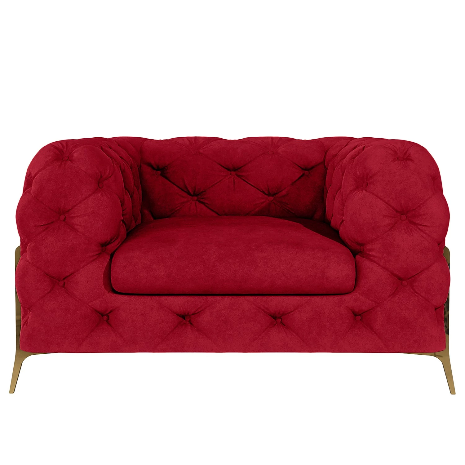 Jack & Alice Sessel Laviva II - Samt Ravi: Rot 4 Jack & Alice Sessel Laviva II - Samt Ravi: Rot – Bild 4