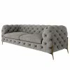 Jack & Alice Sofa Laviva II (2,5-Sitzer) - Samt Ravi: Taupe