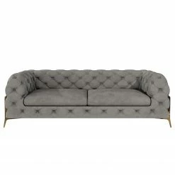 Jack & Alice Sofa Laviva II (2,5-Sitzer) - Samt Ravi: Taupe -WOHNZIMMERMÖBEL Verkäufe 1000288518 210928 11450100574 DETAILS P000000001000288518