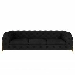 Jack & Alice Sofa Laviva II (3-Sitzer) - Samt Ravi: Schwarz 8 Jack & Alice Sofa Laviva II (3-Sitzer) - Samt Ravi: Schwarz -WOHNZIMMERMÖBEL Verkäufe 1000288535 210928 11434000438 DETAILS P000000001000288535
