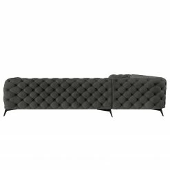 Jack & Alice Ecksofa Laviva III - Samt Ravi: Anthrazit - 323 x 323 cm -WOHNZIMMERMÖBEL Verkäufe 1000288898 210928 11410500187 DETAILS P000000001000288898
