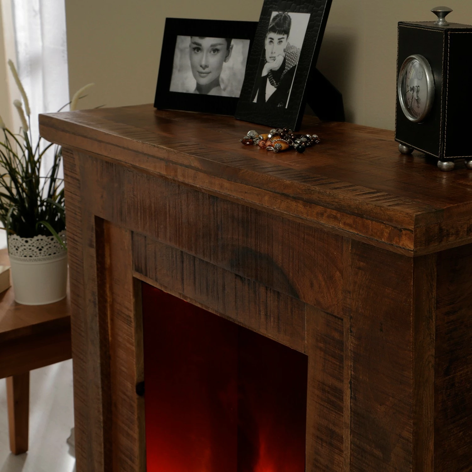 Naturoo Elektrokamin Mumbai - Braun 10 Naturoo Elektrokamin Mumbai - Braun – Bild 10