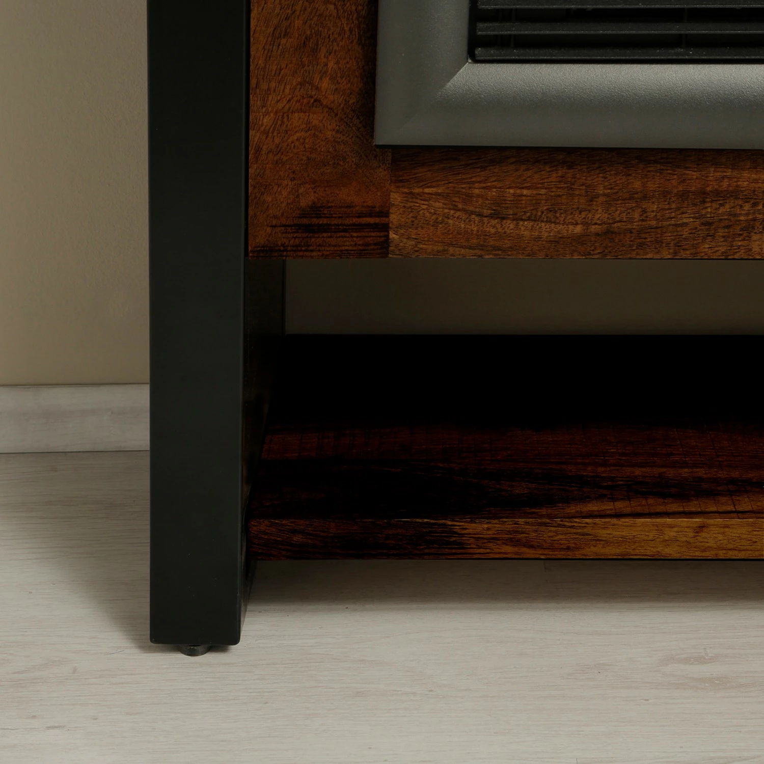 Red Living Elektrokamin Kalkutta - Mango massiv / Metall - Dunkelbraun 11 Red Living Elektrokamin Kalkutta - Mango massiv / Metall - Dunkelbraun – Bild 11