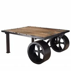 Ars manufacti Couchtisch Hayes I - Mango massiv / Eisen - Mango / Schwarz