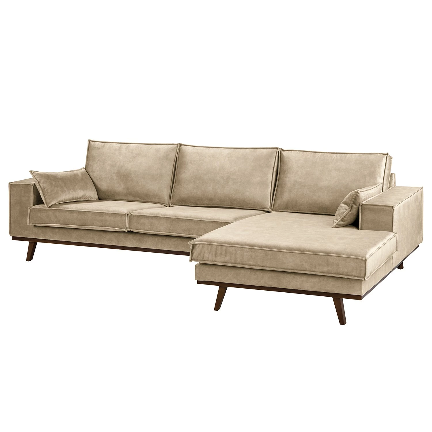 Fredriks Ecksofa Jurga - Samt Tomi: Creme - Longchair davorstehend rechts 6 Fredriks Ecksofa Jurga - Samt Tomi: Creme - Longchair davorstehend rechts – Bild 6