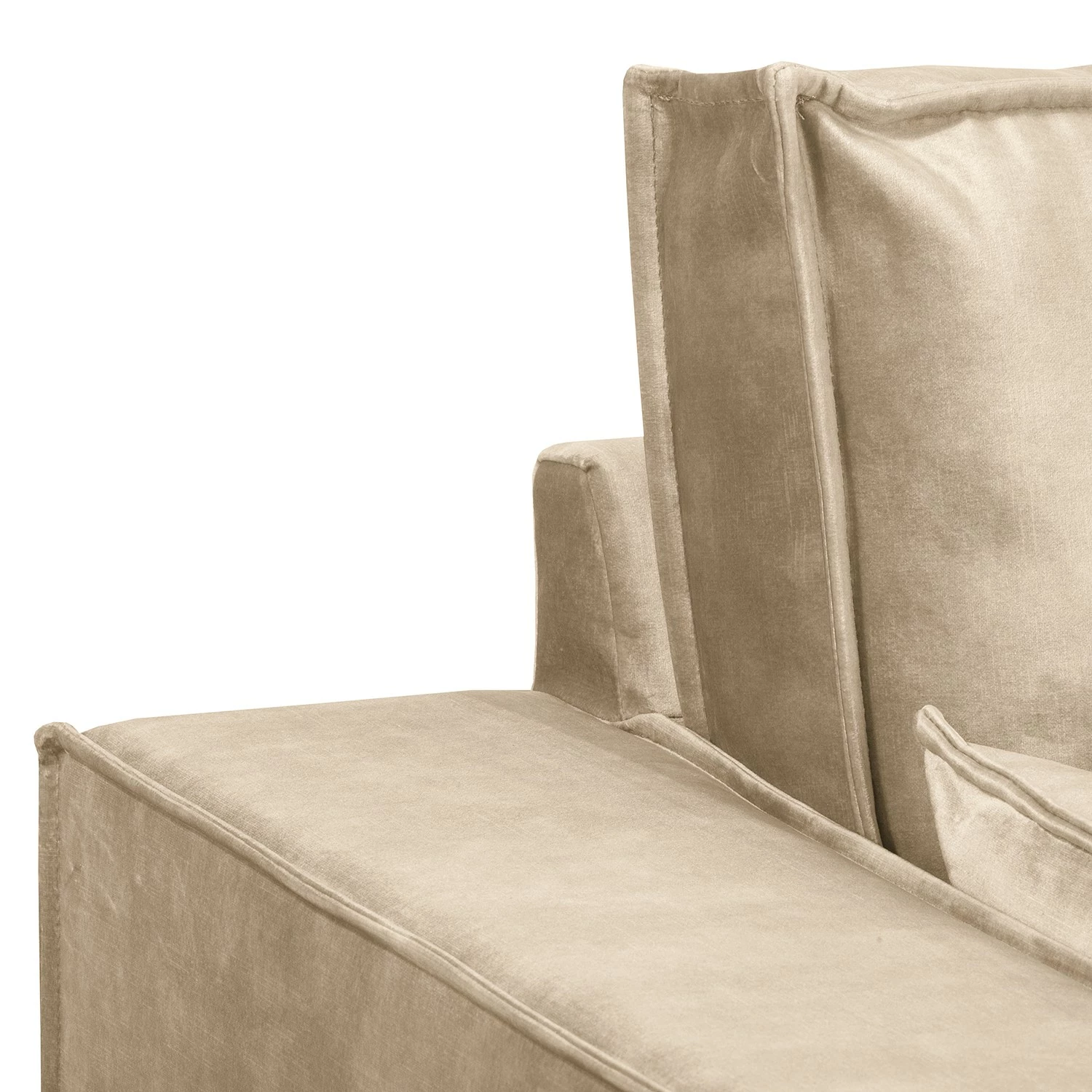 Fredriks Ecksofa Jurga - Samt Tomi: Creme - Longchair davorstehend rechts 7 Fredriks Ecksofa Jurga - Samt Tomi: Creme - Longchair davorstehend rechts – Bild 7