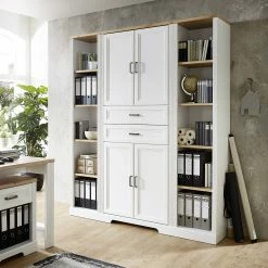 Ridgevalley Büroregal Jasmund II - Pinie Weiß Dekor -WOHNZIMMERMÖBEL Verkäufe 1000293868 211020 085818000027 MOOD DETAILS P000000001000293868 mood