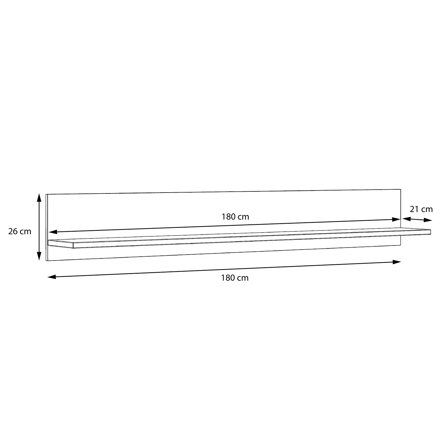 Red Living Wandboard Trylith - Eiche Rustikal Dekor / Schwarz 7 Red Living Wandboard Trylith - Eiche Rustikal Dekor / Schwarz – Bild 7