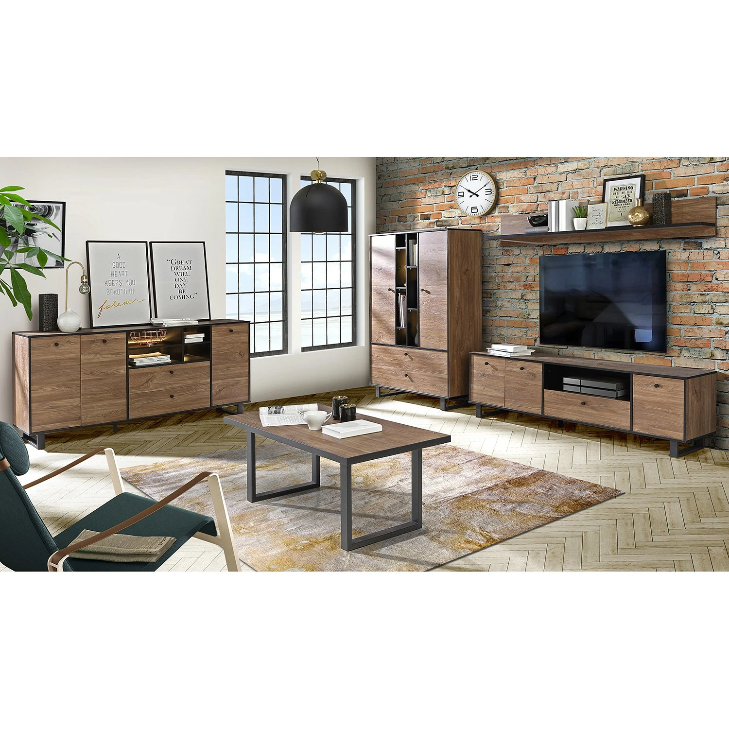 Red Living Wandboard Trylith - Eiche Rustikal Dekor / Schwarz 3 Red Living Wandboard Trylith - Eiche Rustikal Dekor / Schwarz – Bild 3